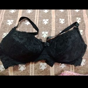 Black Net Bra