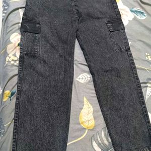 Black Shade Straight Jeans (6 Pocket)