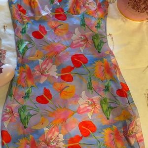 Lulu&sky Floral Dress In Size S