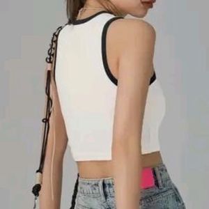 Korean Women’s Solid White Top