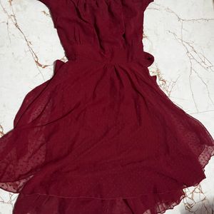 Maroon Dress