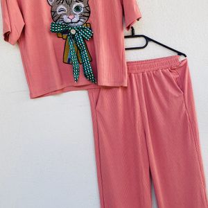 Cat Print Co-ord Set