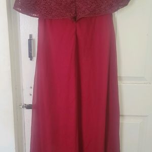 Western Gown With Cape Sleeves