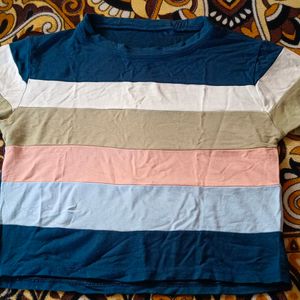 Adorable Colorblock T-shirt For Women