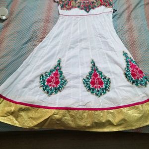 Anarkali White