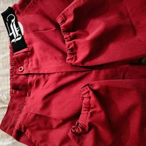 Red Joggers Unisex