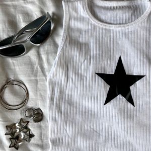 y2k star tank top ⁠☆⁠☆🎸