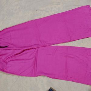 Magenta Pink Palazzo For Women