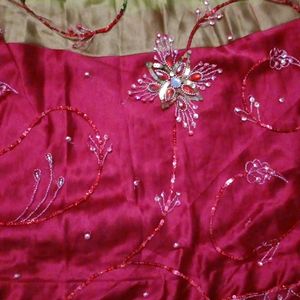 Embroidered Stitched Lehenga