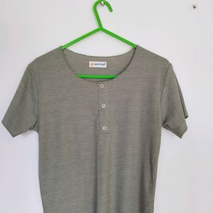 Unbrand, Green Colour Simple Tops For Women