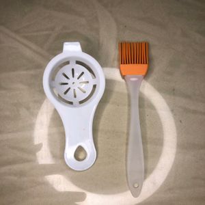 Egg Yolk Separator , +, Silicon Oil Butter Brush