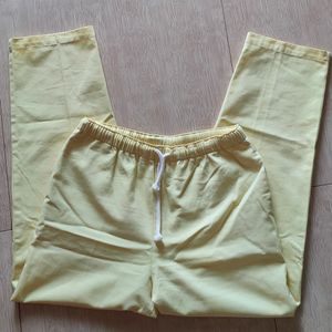 Light Yellow Women Pants