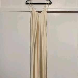 ZARA  Satin Midi Slip Dress