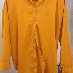 Orange Oversize Shirt(Korean Style)