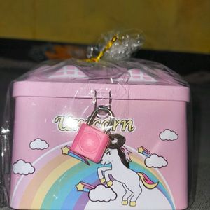 Pink Unicorn Coin Bank