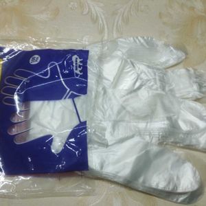 Transparent Gloves 25 Pairs Total 50 Peice