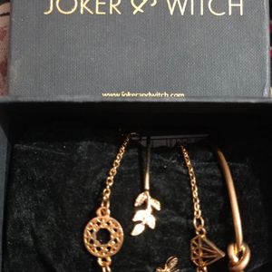 Joker& Witch Bracelets Golden