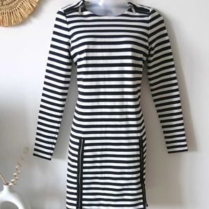 Authentic Michael Kors Striped Zipper Dress