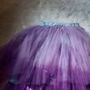 Beautiful Heavy Flared Double Shade Skirt