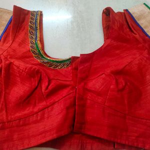 Red Readymade Blouse