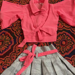 Skirt Top Set