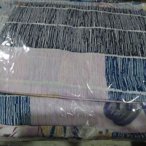 Elastic Fitting Double Bed Sheet With Pillow Cover