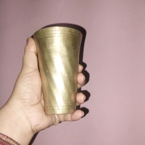 Pure Bronze Metal Golden Glass