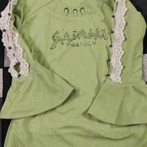 Girls Chiffon 3/4 Designer sleeves