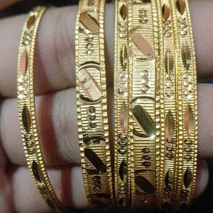 Beautiful Hand Gold Plated Bangles