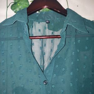 GREEN Colour Shear Shirt