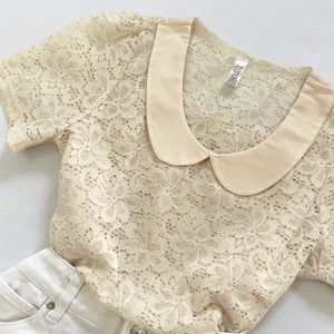 Pretty Pinterest Beige Top