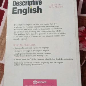 Descriptive English Book.