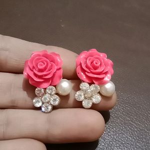 rose earrings