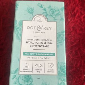 Unused Hydrating Hyaluronic Face Serum Dot & key