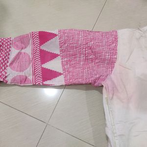 White Pink Kurti