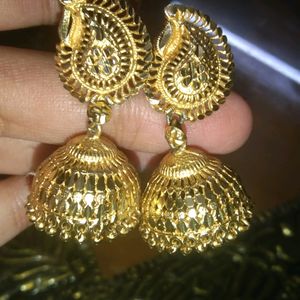 Gold Earrings ( Pack Of 2)