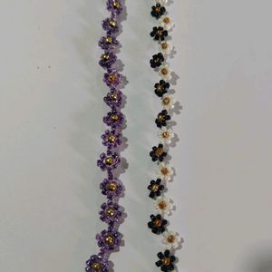 Two Flower Beads Bracelet || Aesthetic