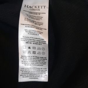 Black Cotton Hacket Premium Quality Polo T-Shirt