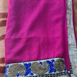 Magenta Saree