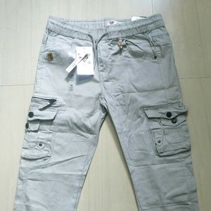 Grey Cargo Pant