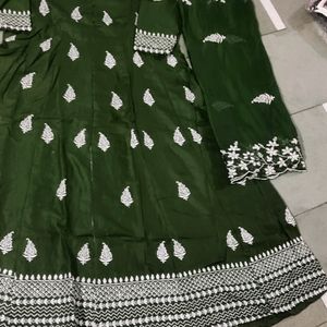 Festive Season Special Frock Pant With Dupatta Set