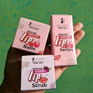 Pilgrim Lip Blam, Scrub And Serum