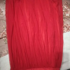 Red Coloured Elegant Skirt