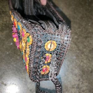 Handmade Beaded Clutch From Goa