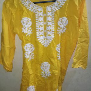 Fancy Kurti (Yellow Colour)