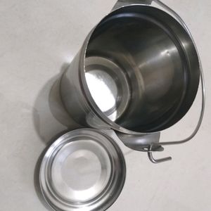 milk container steel, burni