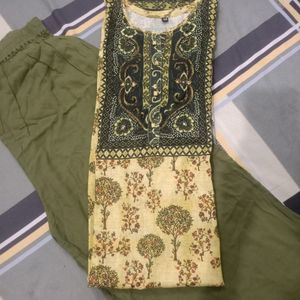 Printed Kurti With Plazao