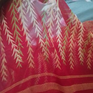 Red Georgette Saree