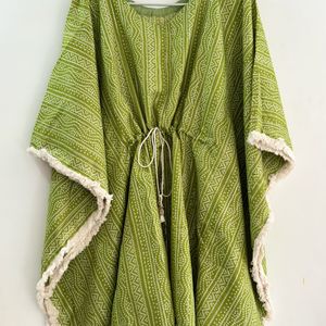 Green Color Tailored Kaftan