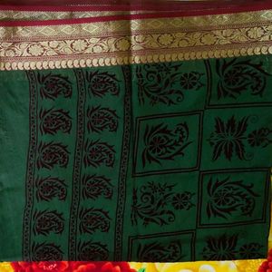 Festive Wear  Green Saree